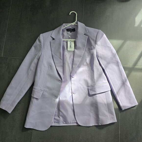 NWT Endless Rose Everyday Blazer Oversized Lilac Lavender Small - Picture 3 of 3